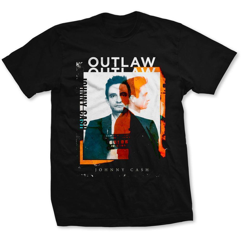Johnny Cash Unisex T Shirt Outlaw Photo